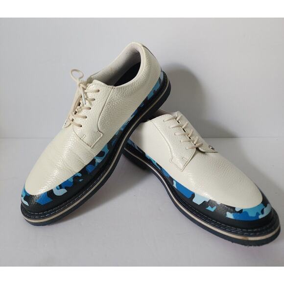 G/Fore Camo Tuxedo Gallivanter Golf Shoes Size 9.5 Snow Twilight G4MF21EF14 - Picture 6 of 13